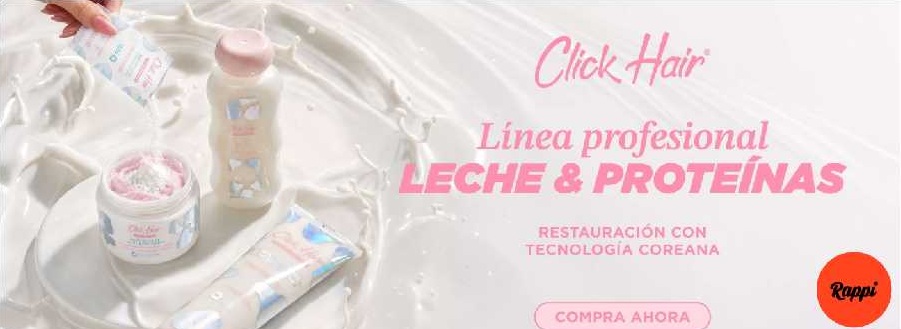 Línea profesional Click Hair Leche y Proteínas