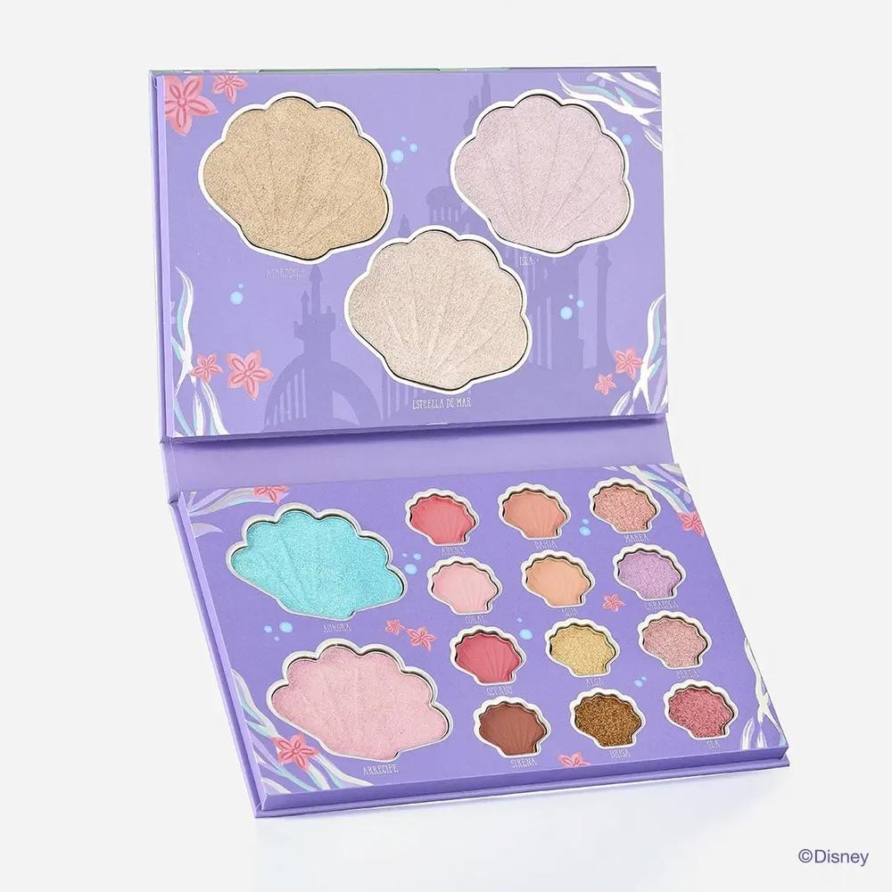 La Sirenita paleta de sombras e iluminadores Ruby Rose